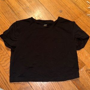 Black crop top